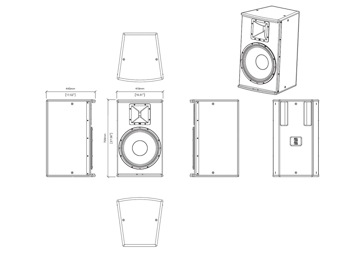 Martin AudioS.Series S.15 Tech Drawing